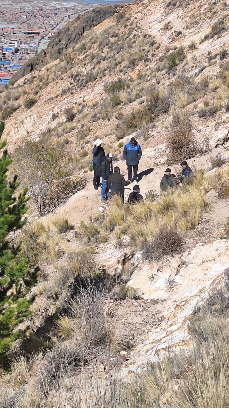 Inspección ocular del Cerro San Felipe GAMO – UTO y vecinos del sector