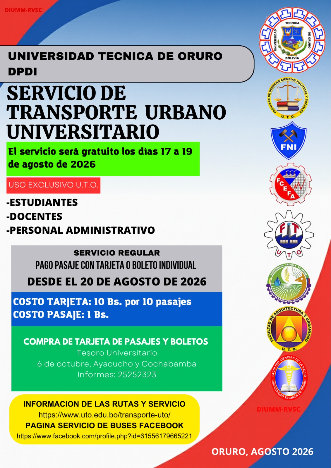 Servicio de Transporte Universitario UTO